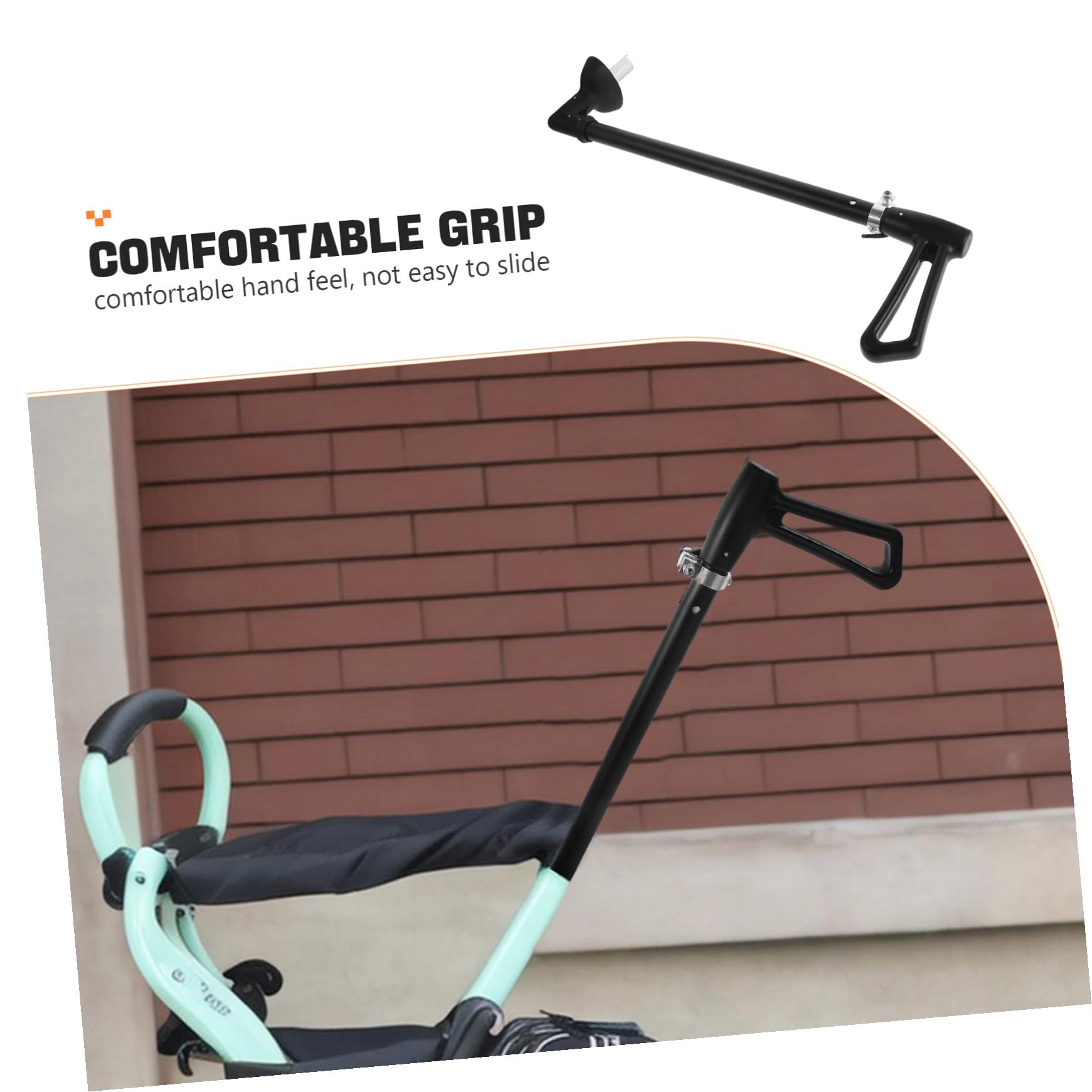 BESTonZON Maniglia Ergonomica per Passeggino e Monopattino Ragazzo Ragazza, Asta di Spinta di Ricambio, Accessorio per Genitori, Manubrio per Triciclo e Bici senza Pedali