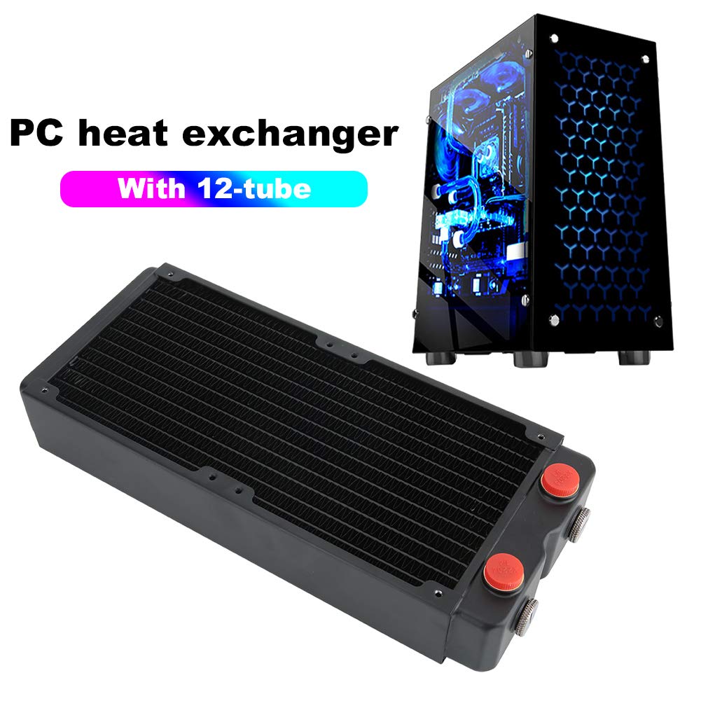 Hidyliu Disipador de Calor de Refrigeración por Agua Diseño de Cobre Duradero Enfriador de CPU de Alto Rendimiento para Juegos y Dispositivos de Belleza 240 Mm