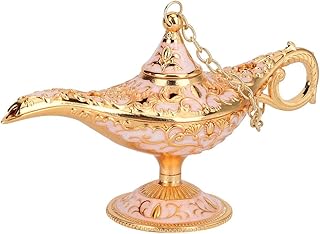 アラジンのランプ アラジン ライト クラシック ヴィンテージ 魔法の伝説 アラジン ジーニー ランプ レトロ メタル おとぎ話 ティーポット パーティー ホーム ウェディング テーブル デコレーション ギフト用 (ゴールドハンドレッド)