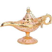 Vintage Aladdin Magic Genie Lamp, Aladdin's Lamp Wishing Light Model Table Decoration Small Craft European Vintage Tea Lamp Home Ornament