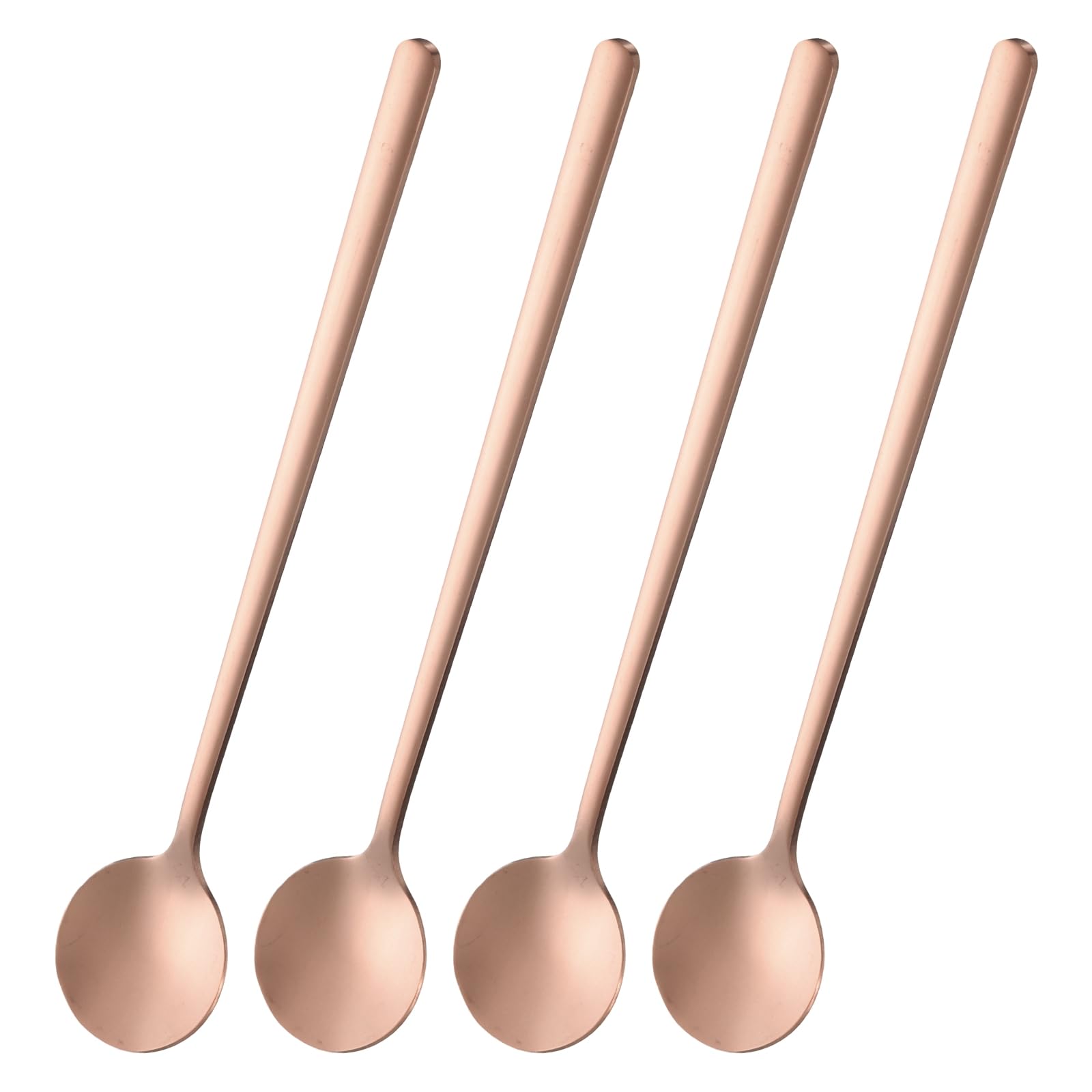 Cuillère à expresso ronde contre les verres profonds lot de 4 en inox