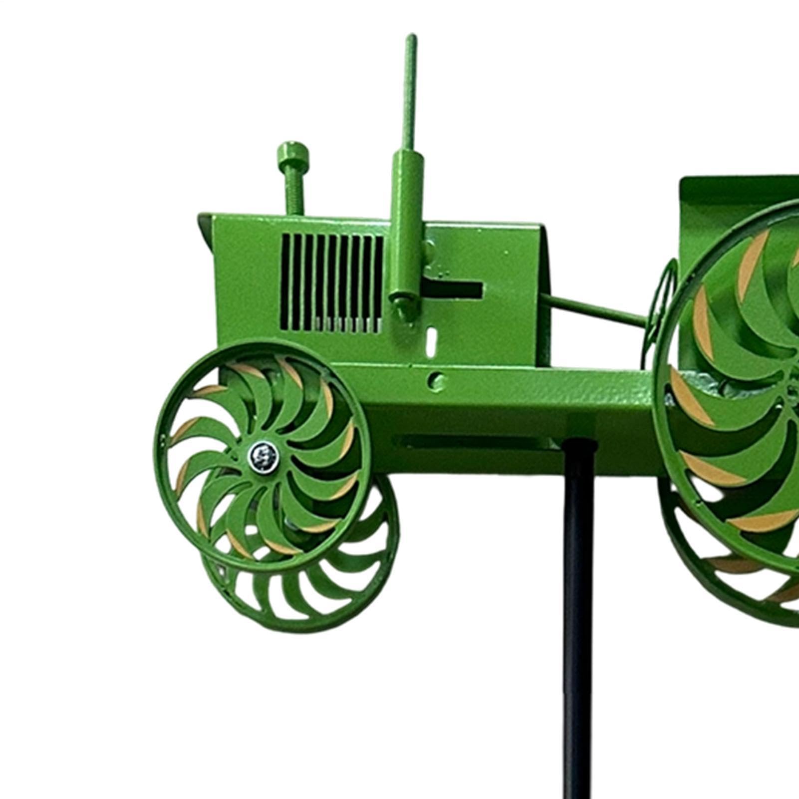 Éolienne Extérieure pour Jardin,Déco Art de Jardin Sculpture de Vent Tracteur - Moulin à Vent décoratif pour pelouse - pour Devant Maison Terrasse Pelouse Massif de Fleurs Cadeau Maison Neuve