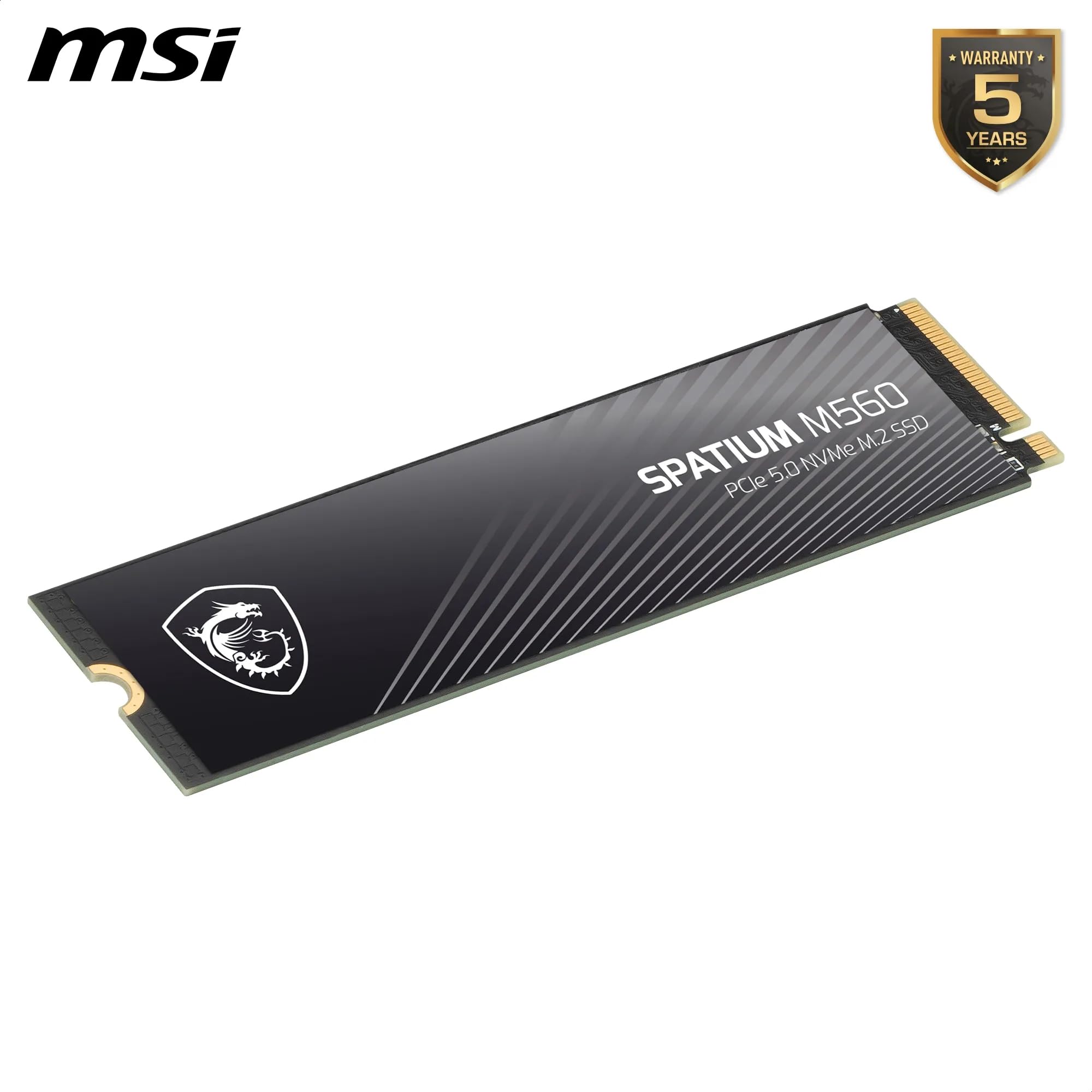 MSI SPATIUM M560 SSD 1TB - PCIe 5.0 NVMe M.2 Internal Solid State