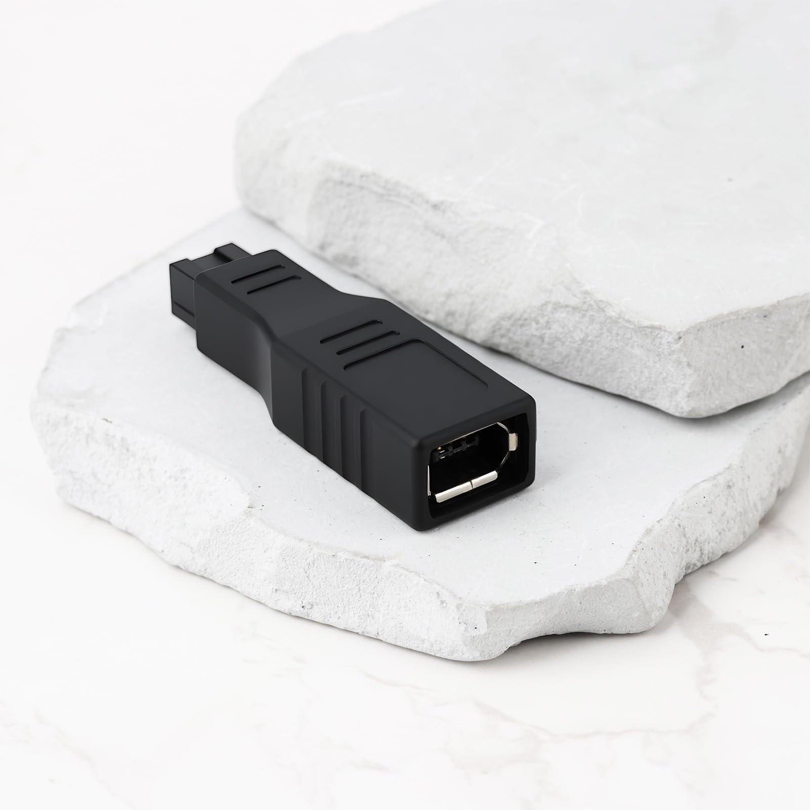 ECSiNG Lot de 2 Convertisseurs IEEE1394 6 Broches Femelle vers 9 Broches Mâle Compatible Firewire 400 800
