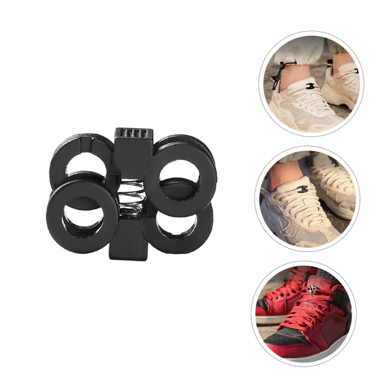 180pièces Boucles De Lacets Antidérapantes Boucles Réglables Parachute Accessoires Pratiques pour Chaussures Baskets Et Bottes
