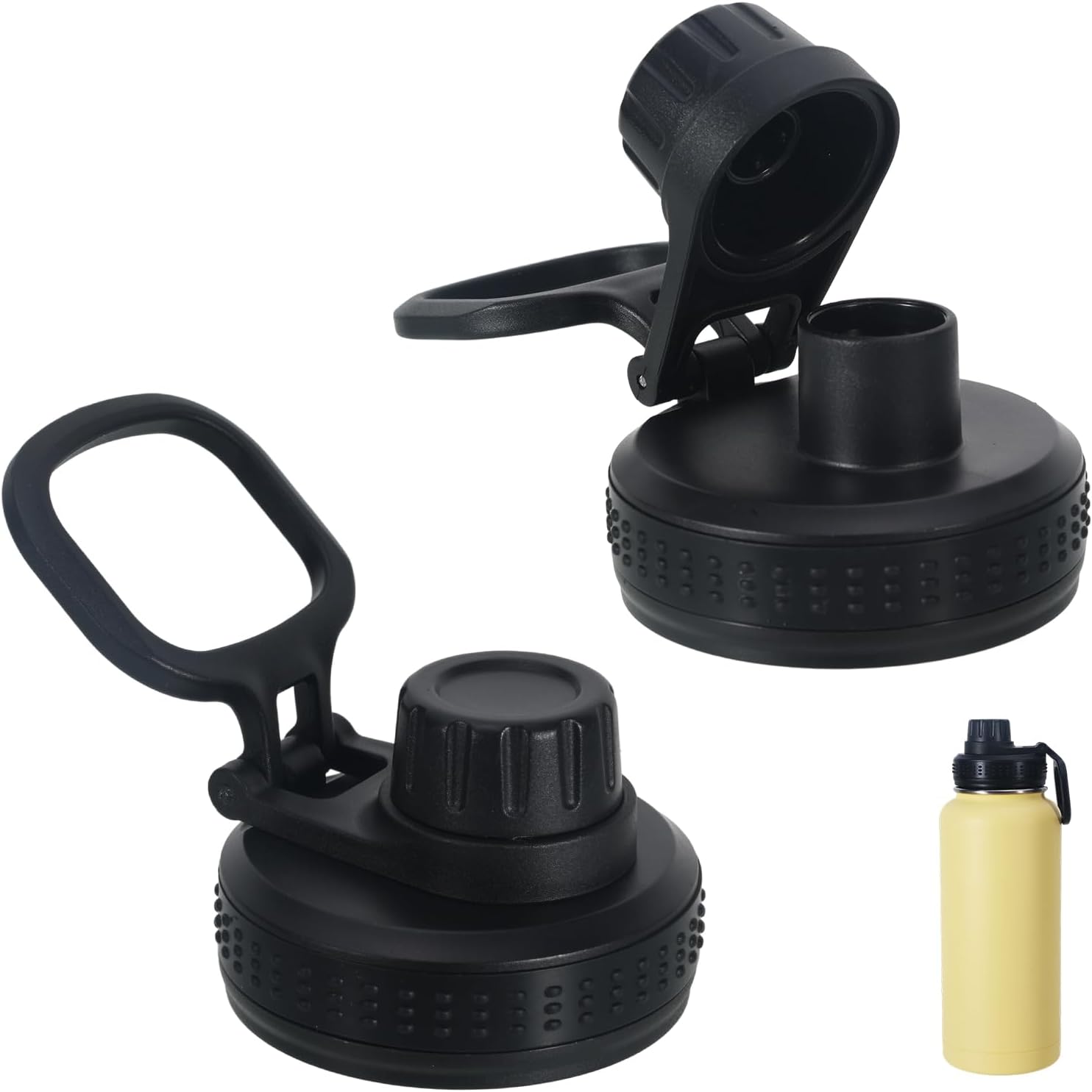 Replacement Lid Compatible with Rtic Outback Bottle 32oz Only(Other Size Not Fit),BPA Free and Leakproof Spout Lid,2PCS
