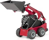 Vista 2 de Siku 3049 Farmer Manitou 3300V Minicargadora Minicargadora, Rojo