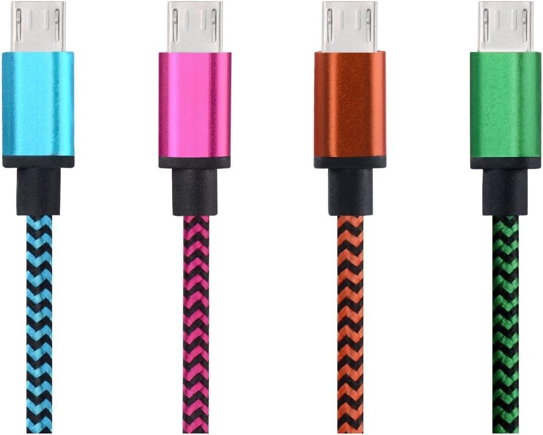 Amazon.com: FWCLO Nylon Braided Micro USB Cable for Android and Windows ...