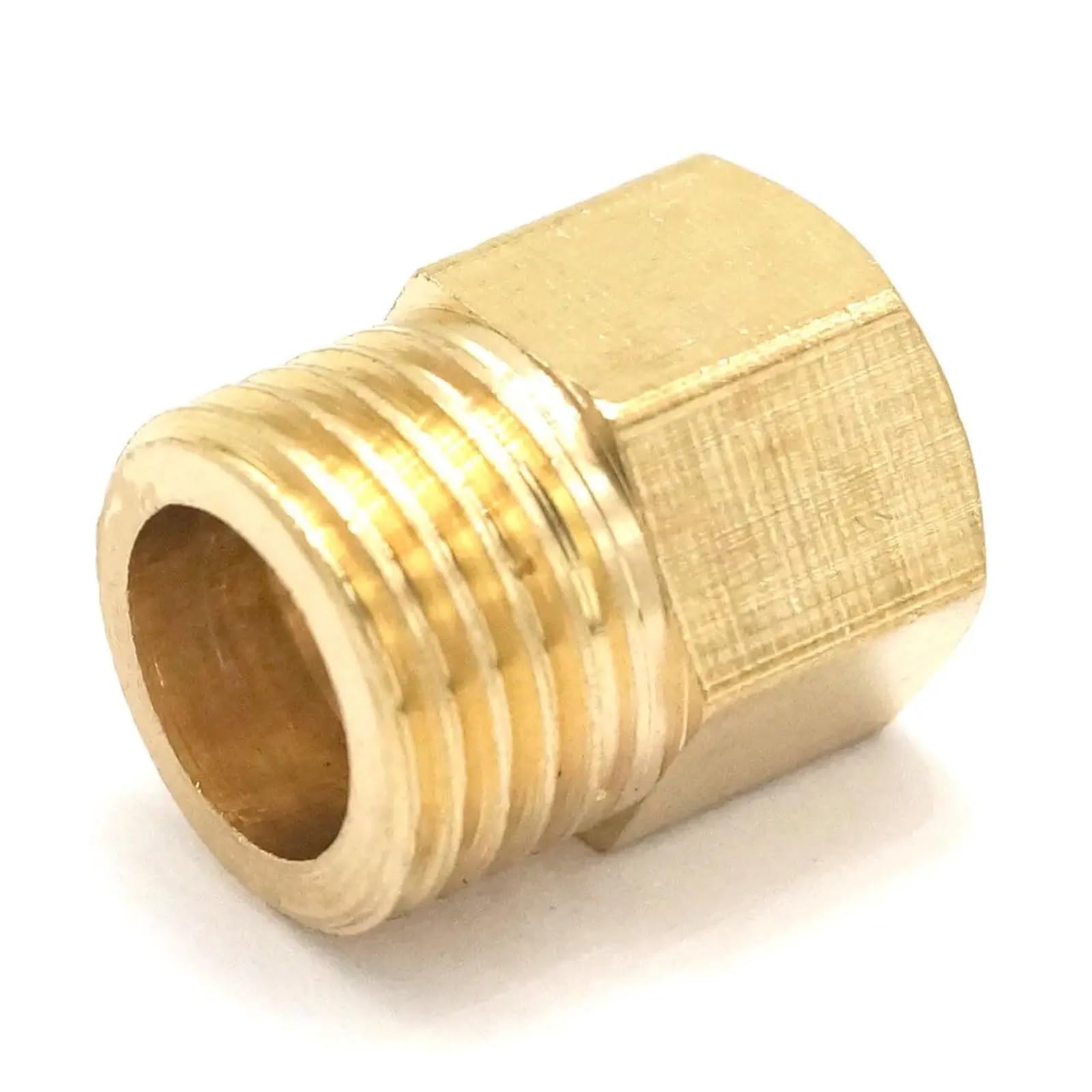 2PC Brass Reducer Hex Head M8x1mm Female to 1/4
