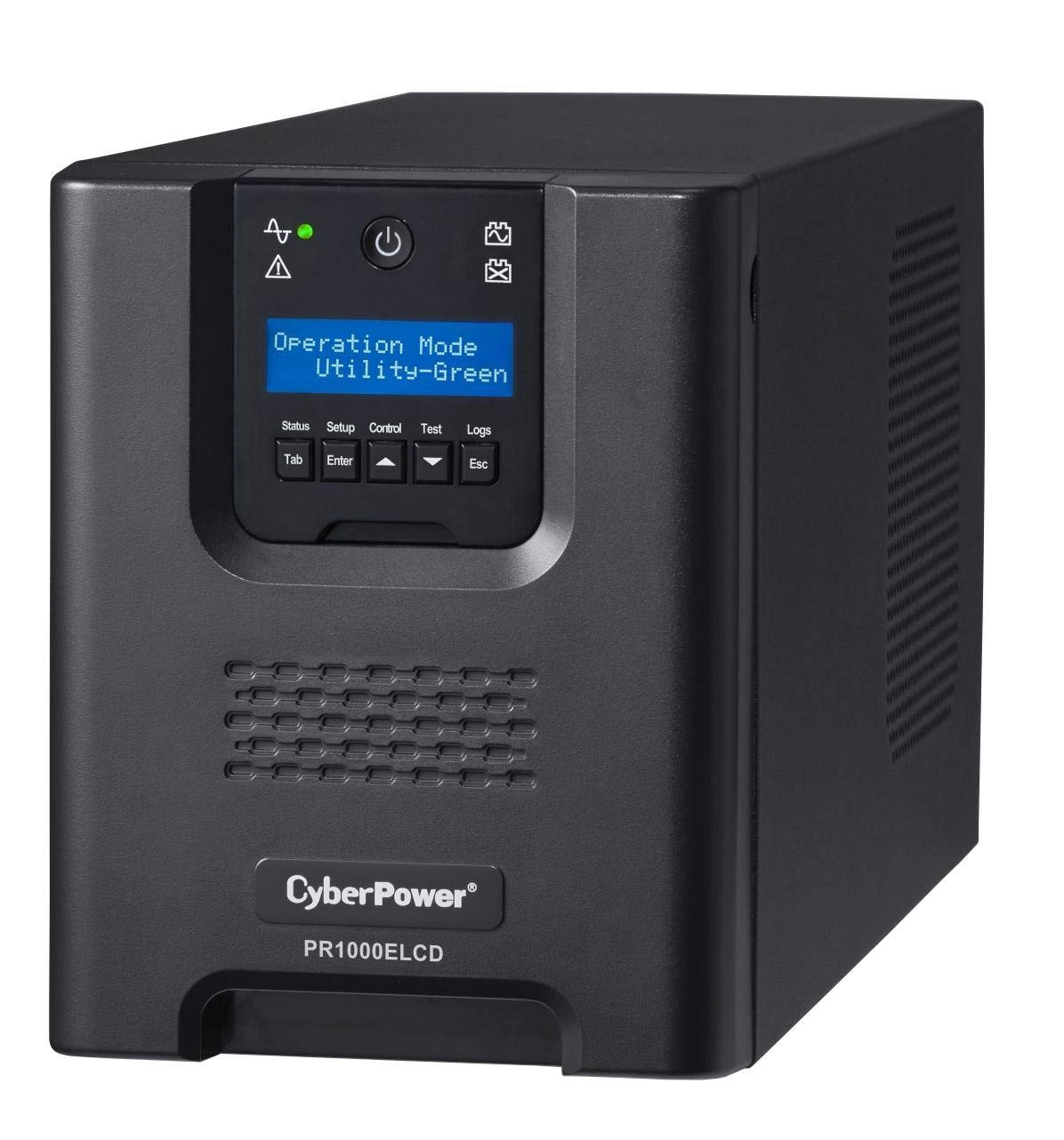CyberPower PR1000ELCD - Fuente de alimentación Continua (UPS) (1000 VA, 900W, 230V, C14 Coupler, Sealed Lead Acid (VRLA), 8h) Negro