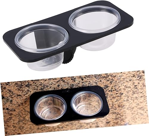 Miniatura 3 de POPETPOP 2pcs Pet Bowls para reptiles lagarto Gecko alimentador reptil comida tazón fácil limpieza