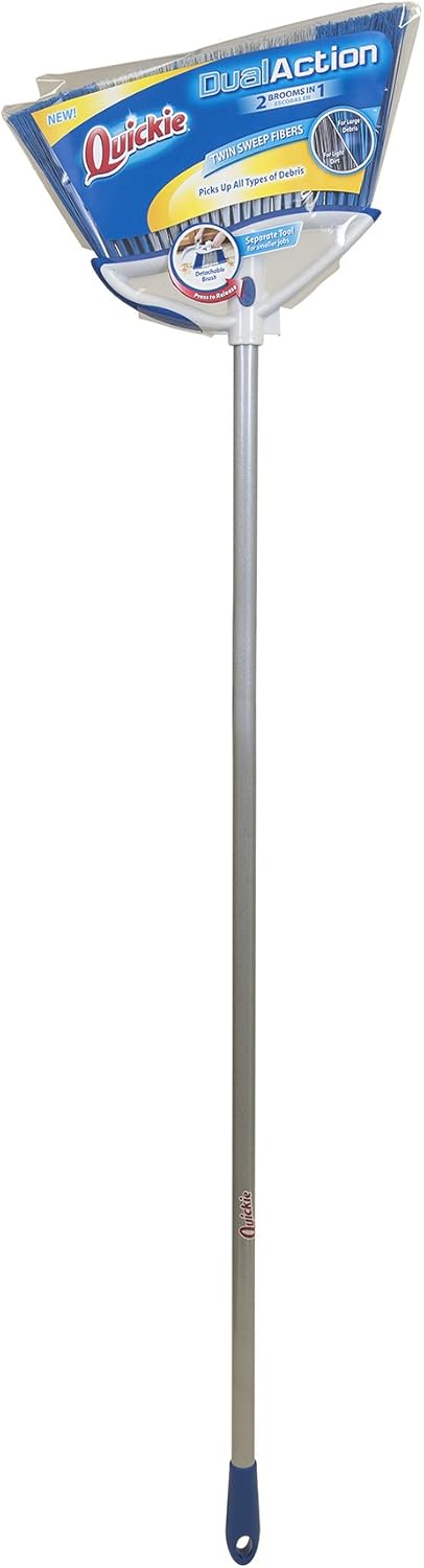Quickie Angle Cut All-Purpose Broom, Upright Broom for Sweeping Indoor or Outdoor : Health & Household