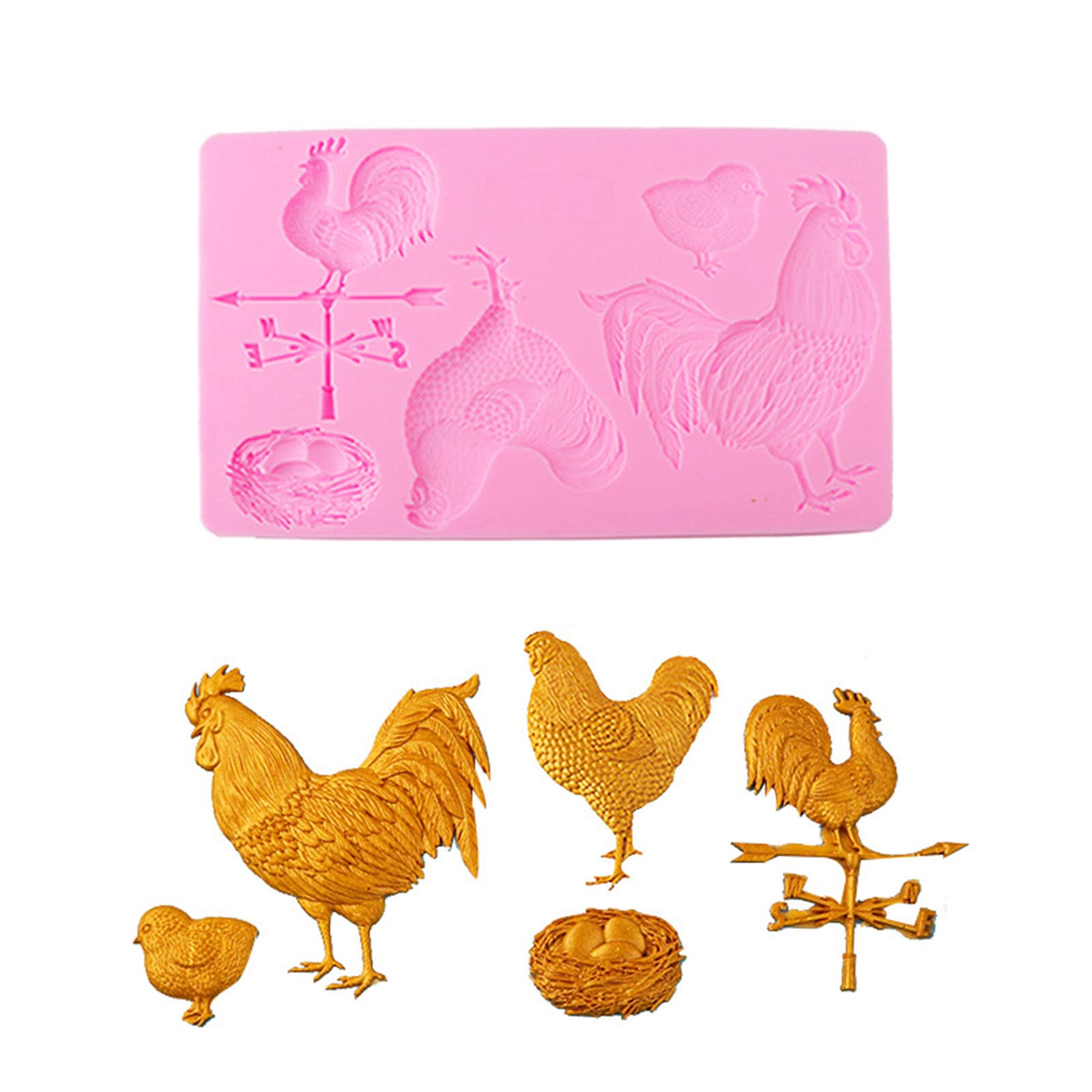 MALSSE Candy Molds Silicone Cake Decorating Tools Chicken Nest Shaped Fondant Chocolate Baking Accessories Chicken Nest Mold