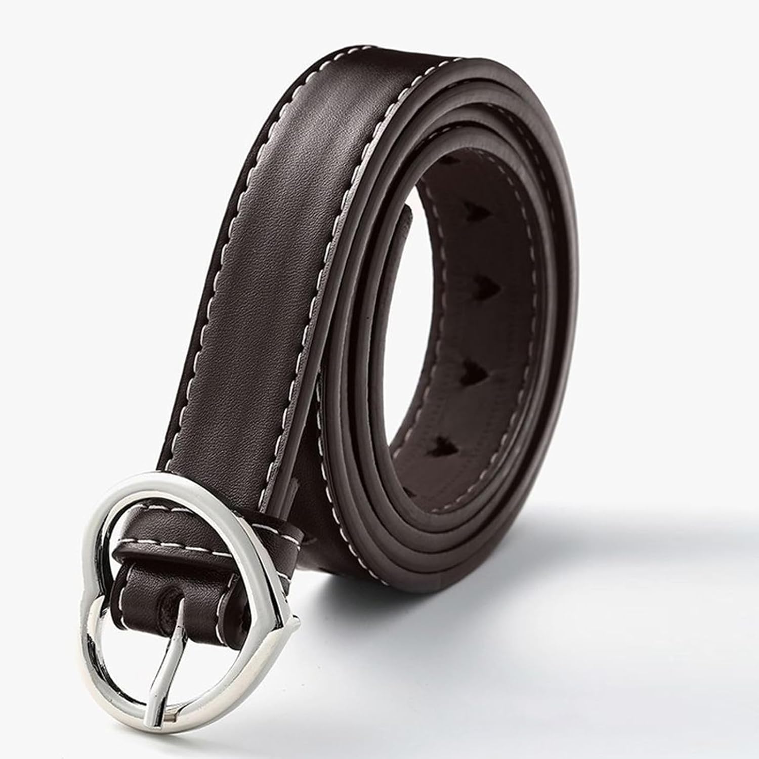 Metal Love Buckle Belt For Women Girl Fashion Hollowout Waistband Adjust Waiststrap Jeans Belt Daily Wear Waistbelt