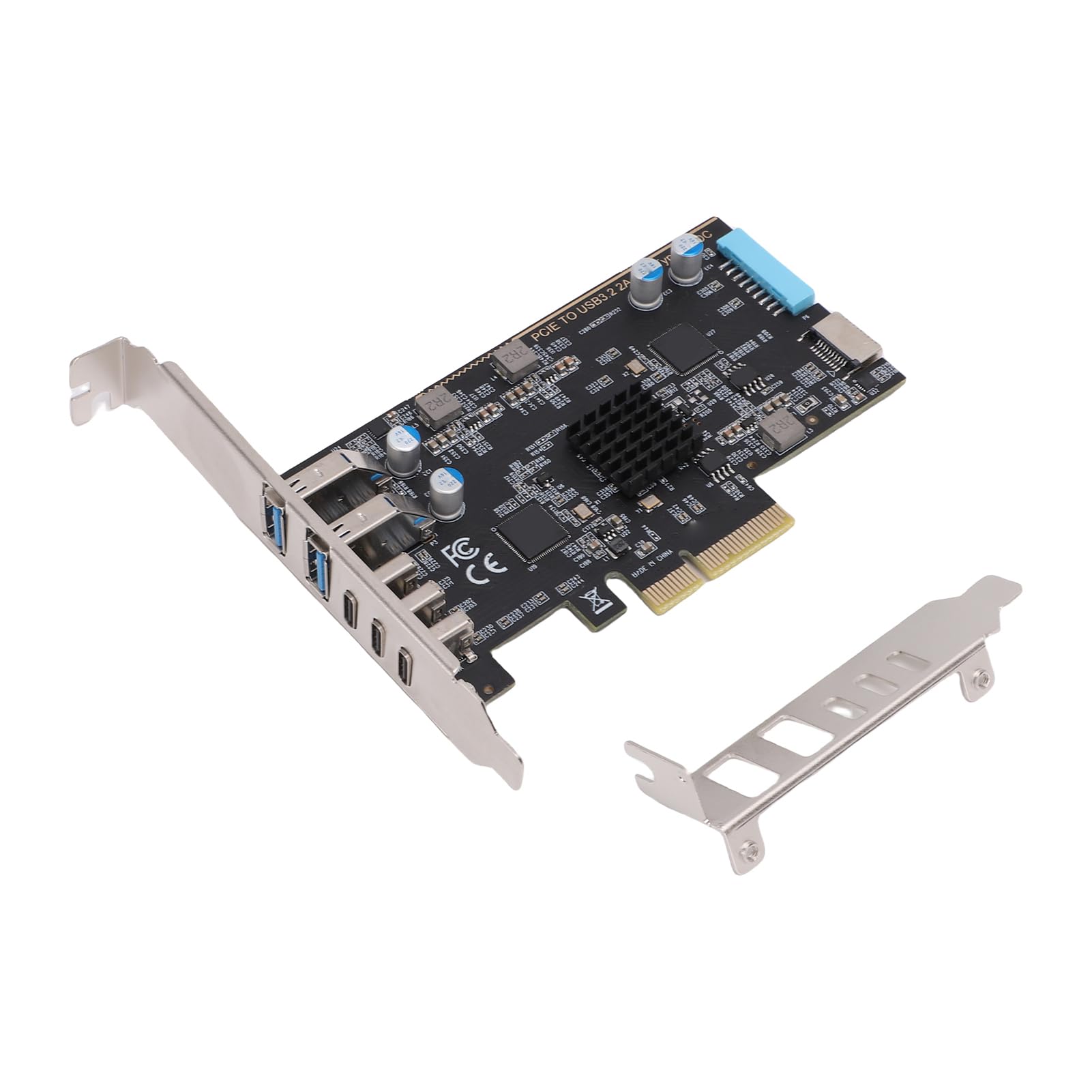 Karta PCIe USB 3.2 Gen 2 Wydajny Transfer Danych 5-portowa Karta rozszerzeń dla Systemu