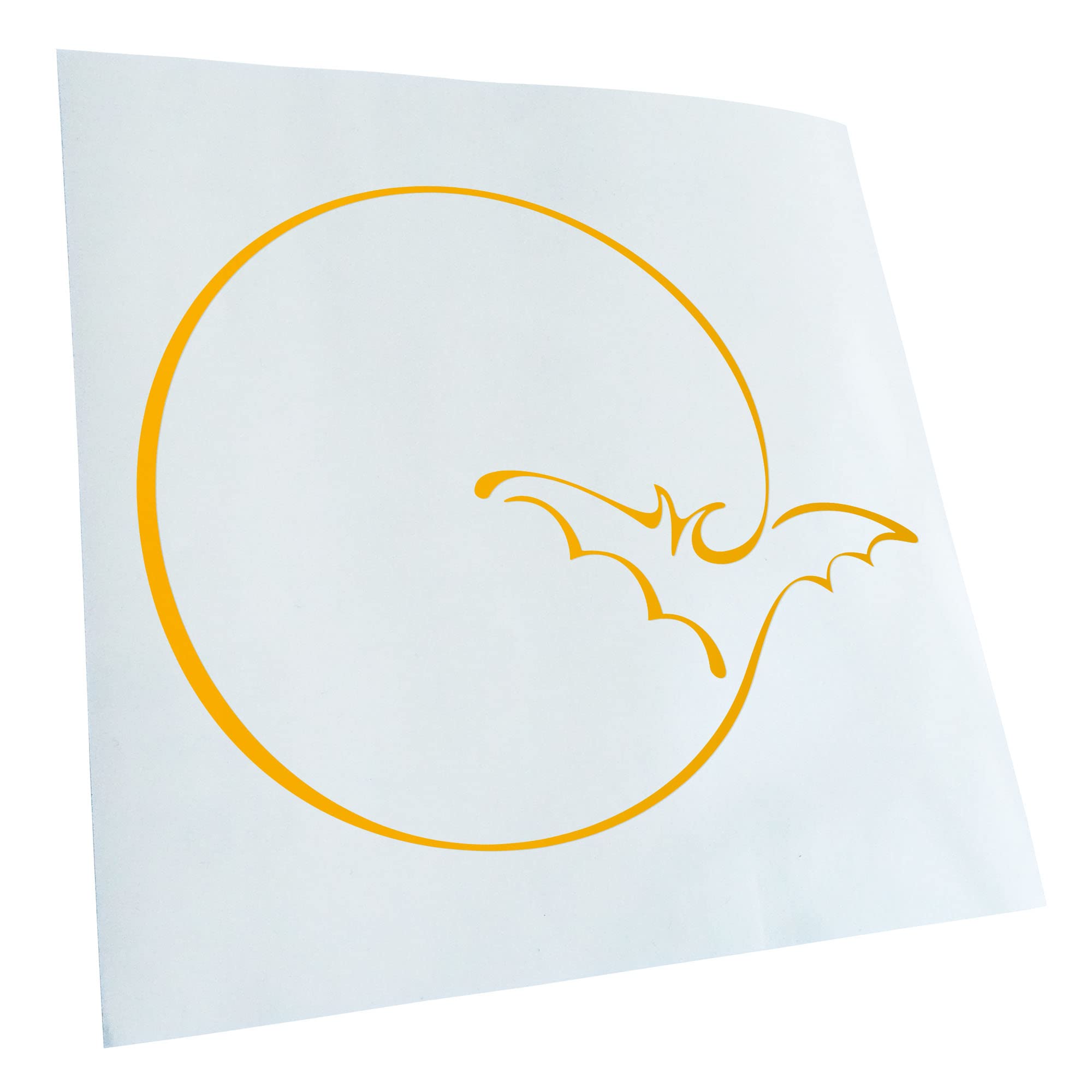 Kiwistar - Car Sticker - Moon with Bat Sticker for Car, Laptop, Bike, Truck, Motorcycle Multicoloured JDM Decal Racing