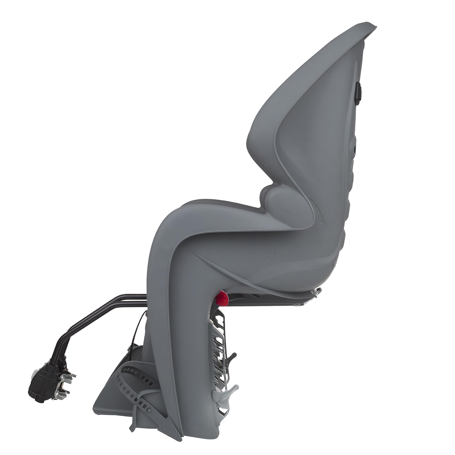 DIEFFE 8020100001 - Siège Arrière Bikey GP FM pour Vélo avec Roues de 26'' à 29'' Convient aux Enfants de 9 à 22 Kg avec Ancrage au Cadre en Couleur Gris Foncé/Gris