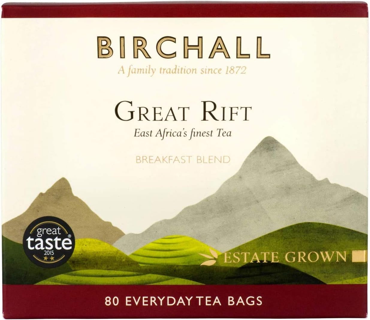 Birchall Great Rift Breakfast Blend - 80 Everyday Tea Bags (Pack of 3)