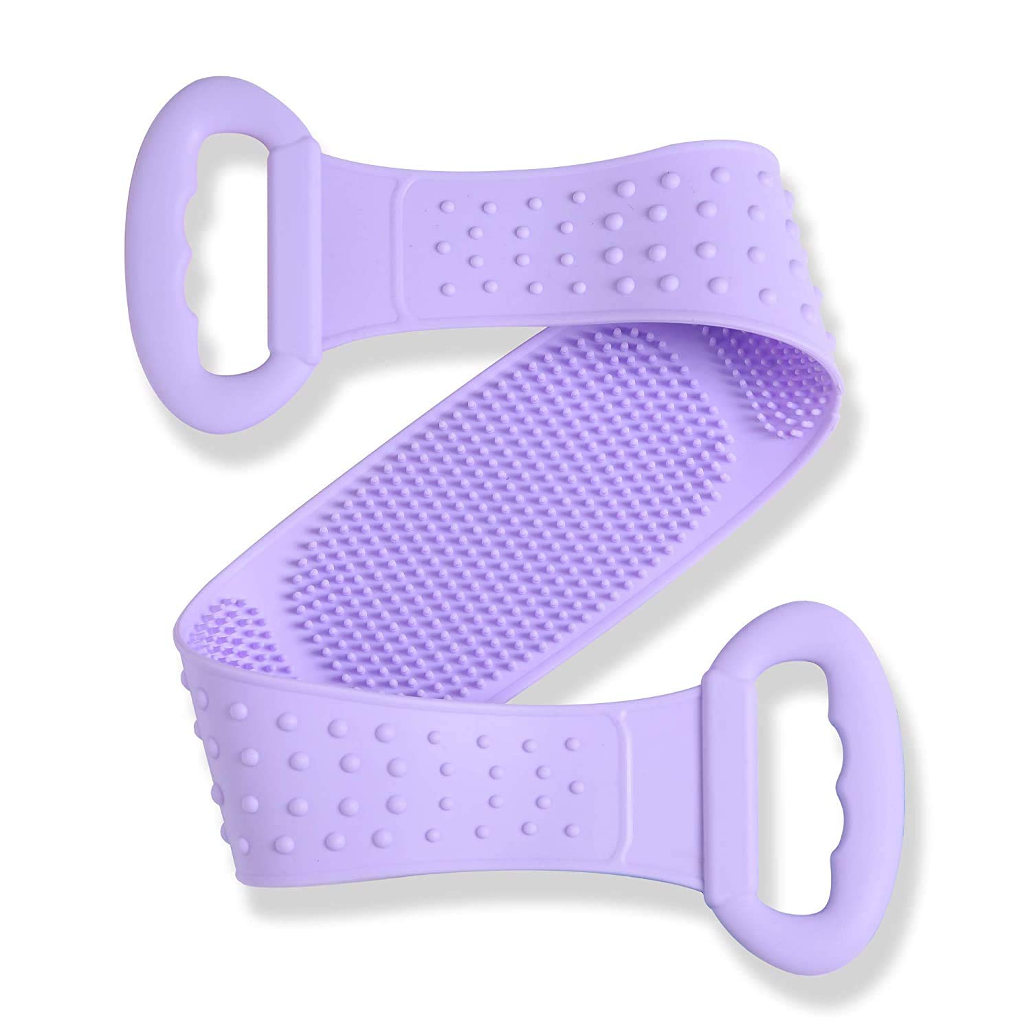 FPC- Silicone Bath Body Brush Scrubber – Silicone Back Shower Scrubber Exfoliating Brush - Spa Massage Skin Care Tool For Sensitive And All Kinds Of Skin-picture-20