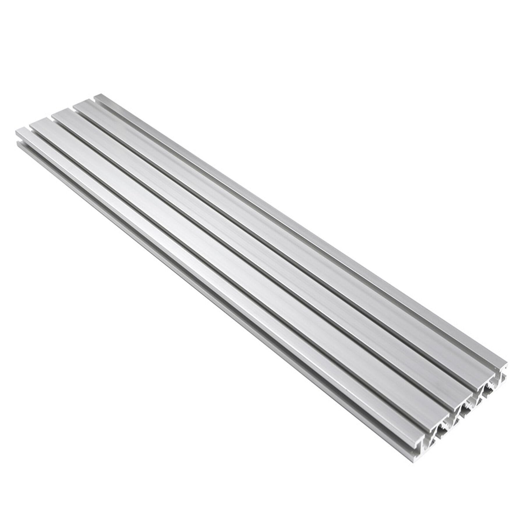 Perfil de aluminio 120 x 15 L, 1 pieza 1000 mm 15120 plata anodizado perfil de aluminio 120 x 15 mm perfil de montaje perfil de construcción longitud estándar 1000 mm