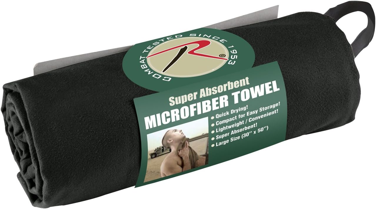 Rothco Microfiber Towel, Olive Drab, 30" x 50"