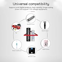 POWEROWL AAA Újratölthető Elemek 1000 mAh - 8 db Ni-MH Akkumulátor Távirányítókhoz, Játékokhoz, Lámpákhoz és Digitális Eszközökhöz 5
