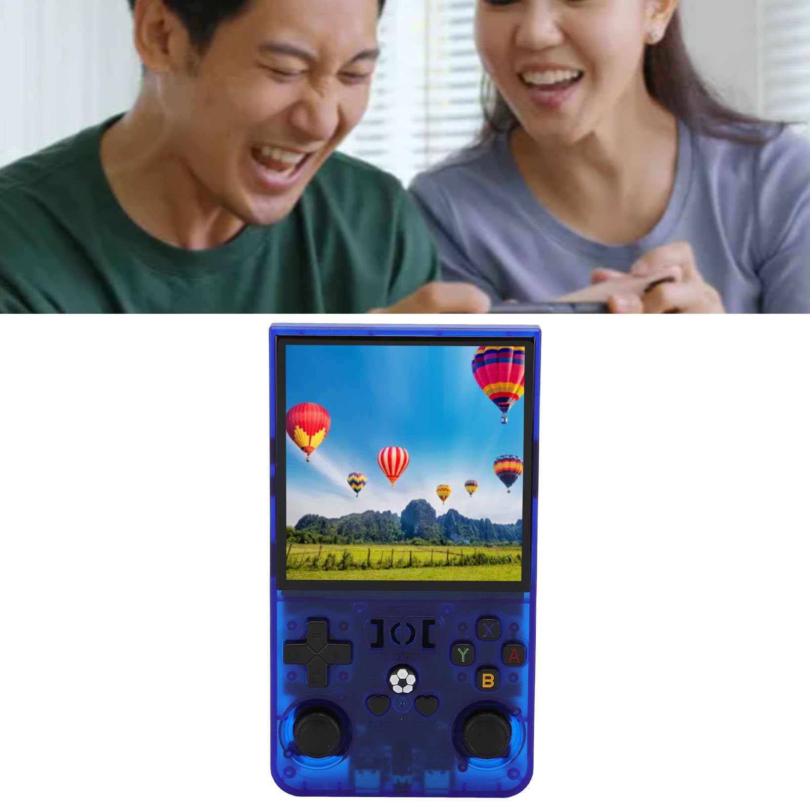 Console di Gioco Portatile, Console per Videogiochi retrò con Schermo IPS da 4 Pollici, Dispositivo di Gioco Portatile Open Source con Chip RK3326 a 64 Bit e Batteria da 4000 mAh p (128GB)