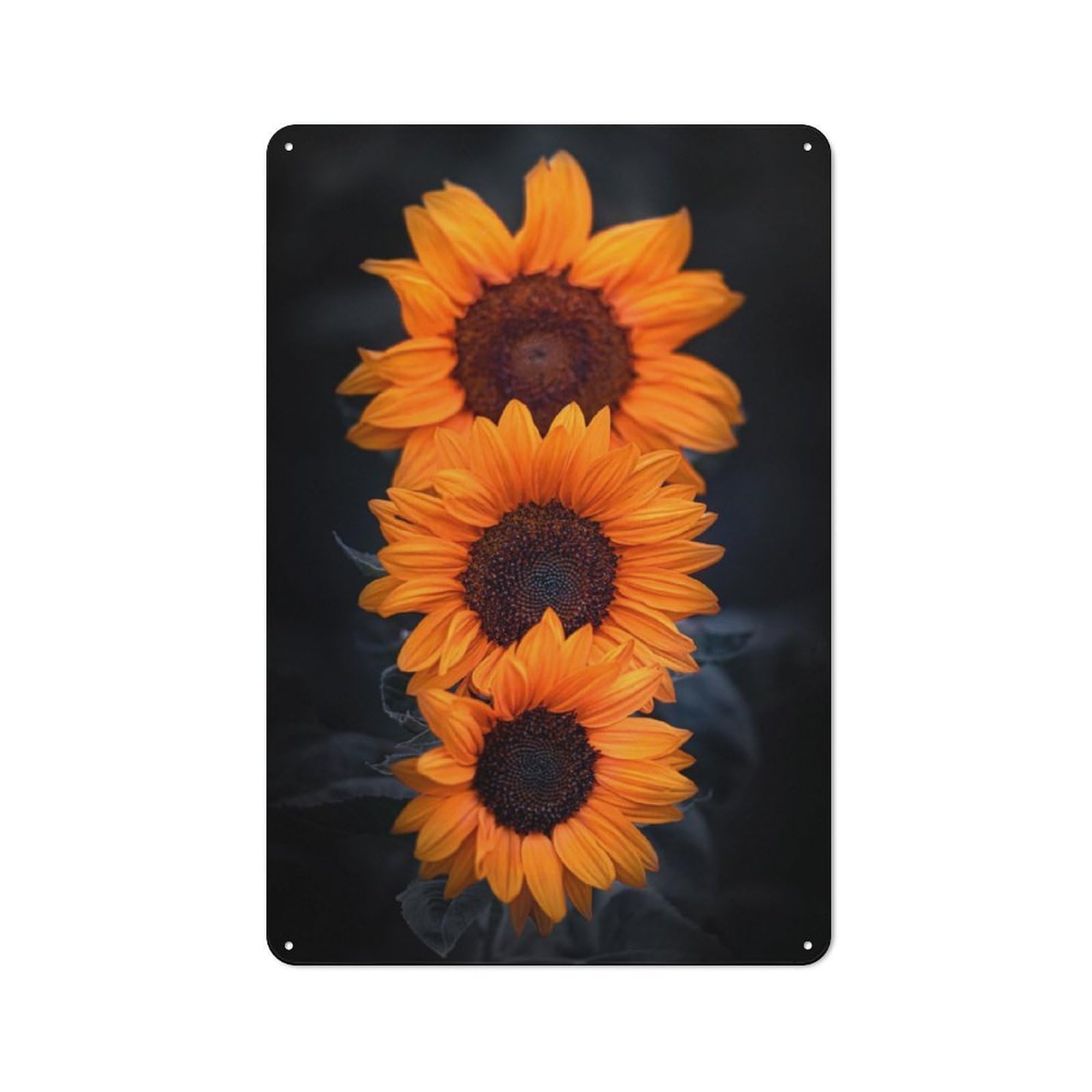 Rustic Tin Sign 30x20cm Featuring Yellow Trio for Garage Or Workshop, for Updating Garage And Workshop after Moving
