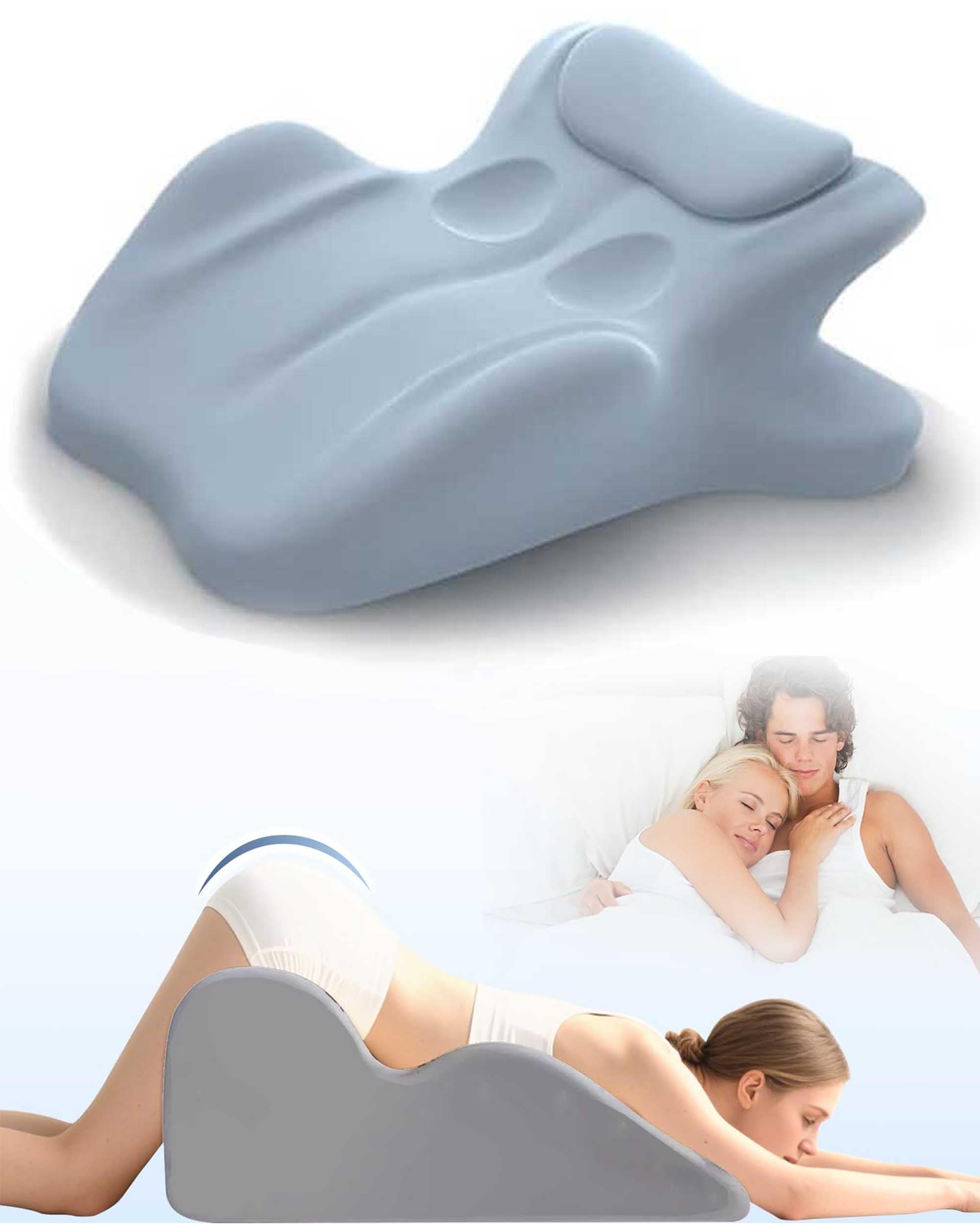 Sweet Spot Pillow, 27 Degree Couples Pillow, Multi-Functional Memory Foam Lounger Cushion, Fast Rebound for All Postures, Makes Everything More Intense Naturally (Blue)