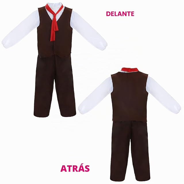 Foto 5 de 7 de DISFRAZ DE POBRE VICTORIANO PARA NIÑOS CONJUNTO DE 5 PIEZAS(L)