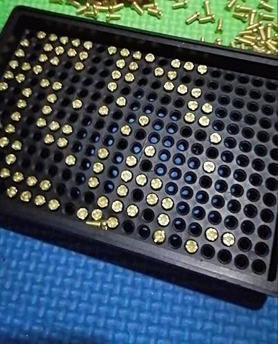 Vista 6 de Othmro Bandejas de tornillos antiestáticos de 273 agujeros, placas de tornillo de 5.512 x 3.543 x 0.984 in, soporte de bandeja de tornillos