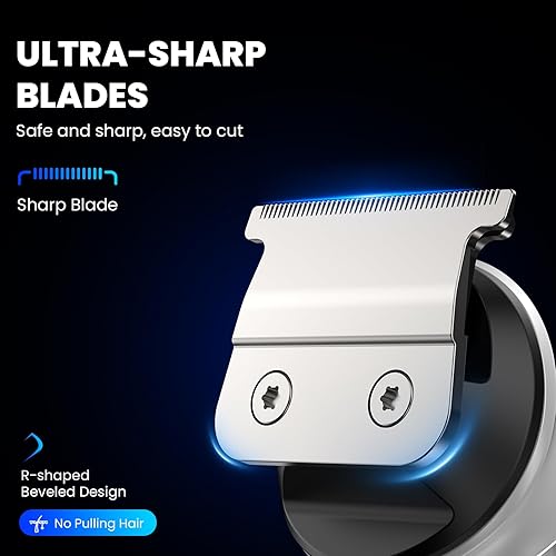Miniatura 5 de Ufree Recortadora de barba para hombres, afeitadora eléctrica 7 en 1, recortadora de pelo inalámbrica, kit de aseo para hombres para cabello