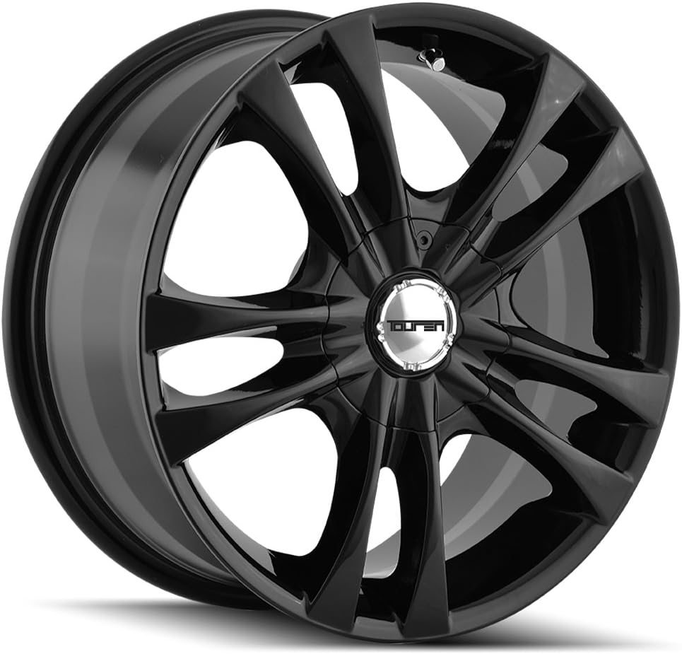 TOUREN TR22 Black Wheel with Alloy Steel (14 x 6. inches /100 x 100 mm, 40 mm Offset)