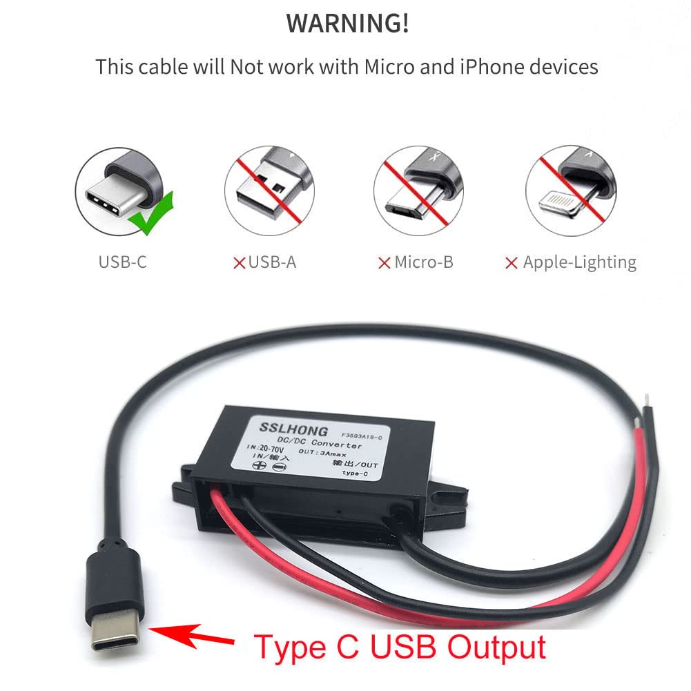 USB-oplaadmodule: DC-DC step-down converter - 6V ~ 24V 12V naar 5V 3A