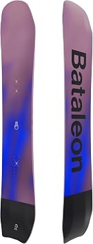 Bataleon Whatever Men's All-Mountain Snowboard | Directional Twin, Freeride, Powder, Flex 5/10, Medium Camber, Carbon Stringers, Sintered Base, 3BT 3D Base, Intermediate