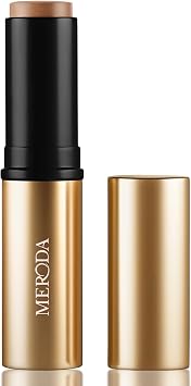 MERODA  Soft Tan Bronzer Stick [CREAMY TEXTURE] - Bronzerstick Streak Free & Easy to Blend - Makeup Bronzingstick with 24-hour Hold & Face Moisture - For a Natural Glow & Maximal Tanning Effect