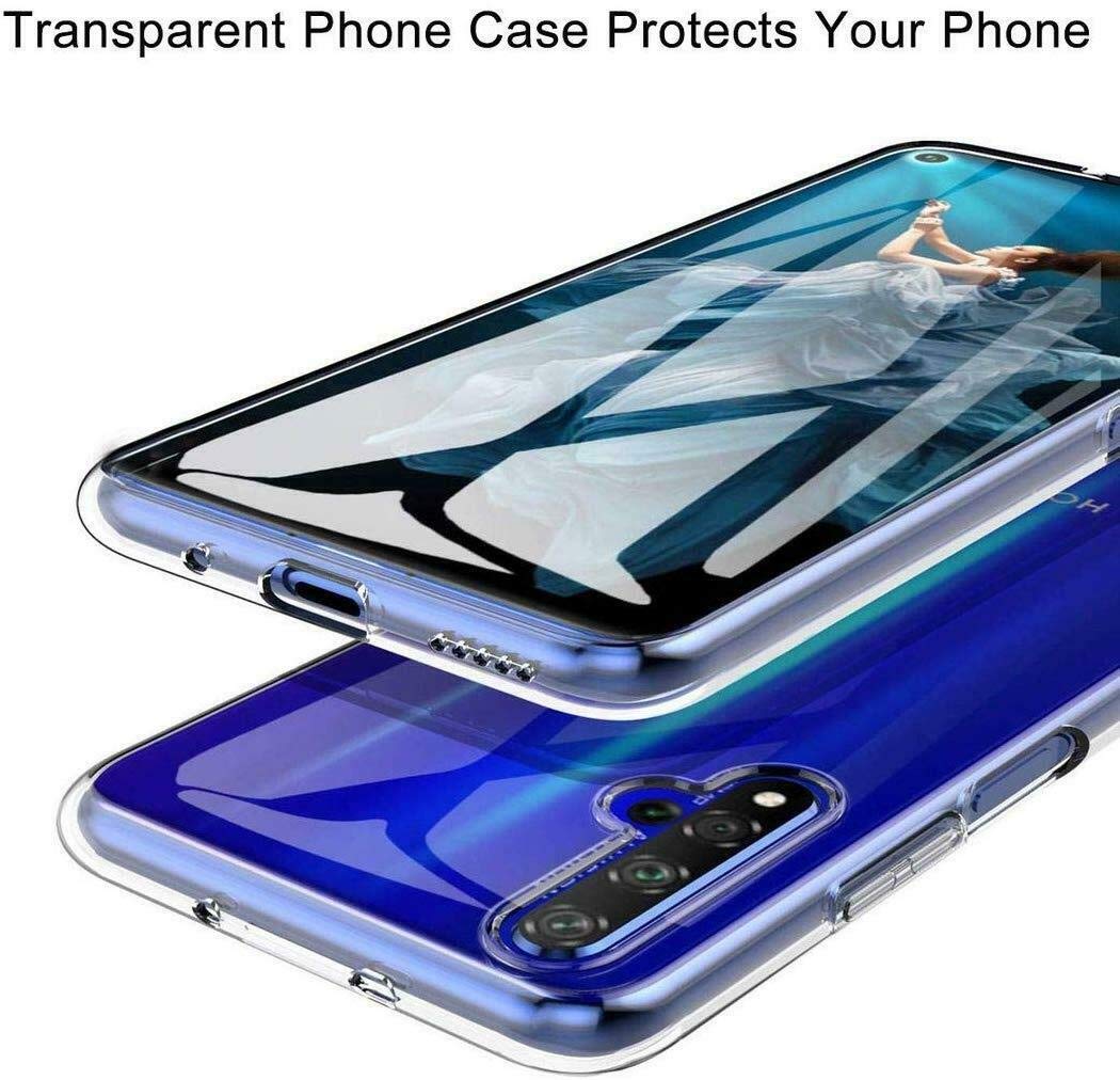 Cover + Pellicola Vetro Temperato Per Huawei Honor 20 Lite / 10 Lite / 10i - Custodia Morbida TPU Trasparente