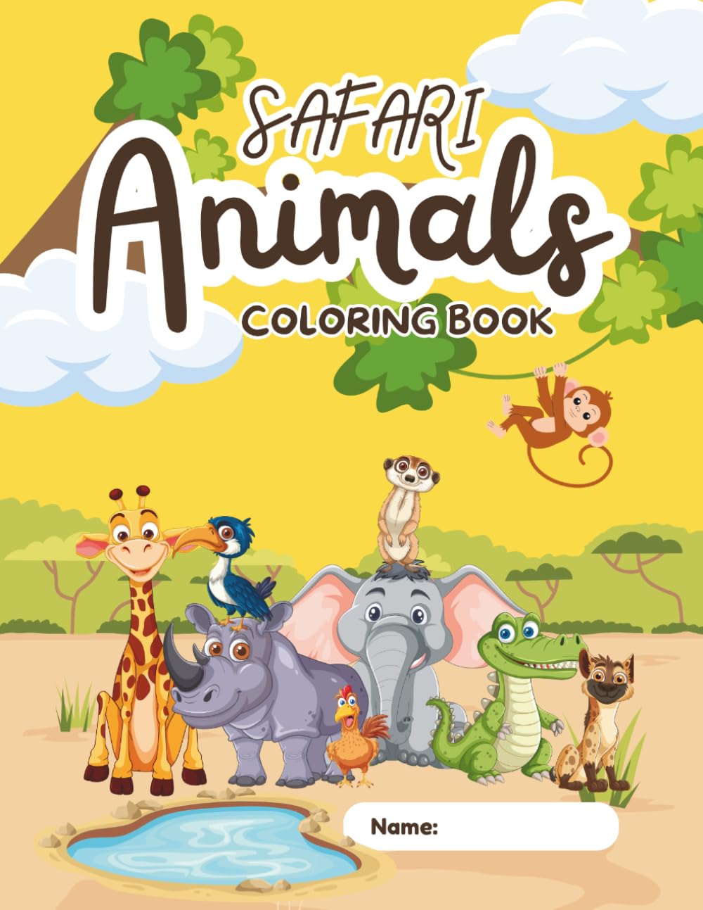 Safari Animals coloring book