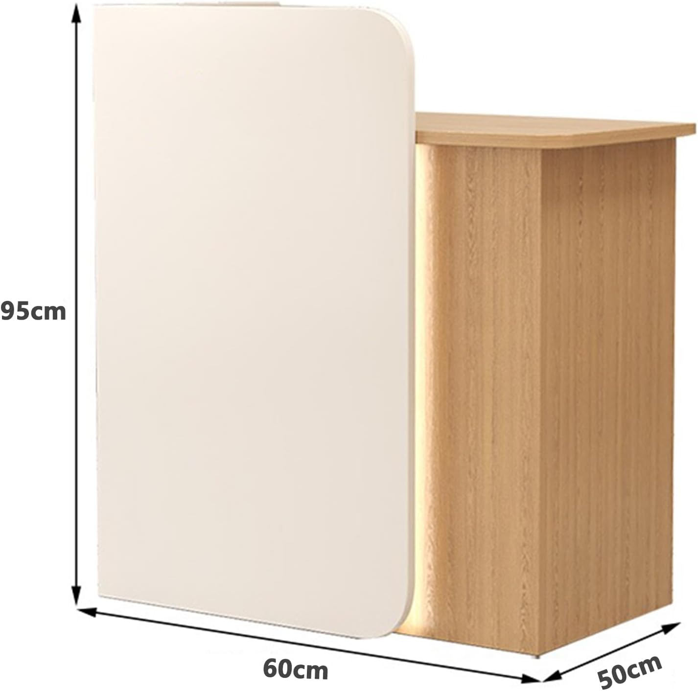 Reception Counter Desk, Checkout Counter, Modern Retail Counter, Front Counter Desk with Lockable Drawers, StationsTable Front Reception Office Beauty Salon Desk Che