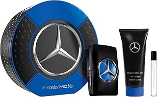 Mercedes Benz Man Gift Set - Includes EDT Sprays and Shower Gel - Aromatic Woody Fruity Fragrance Body Wash - Cologne for Men for Everyday Wear - 3 pc