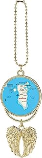 Maps of The Bahrain Car Pendant Rearview Mirrors Car Charm Hanging Accessories