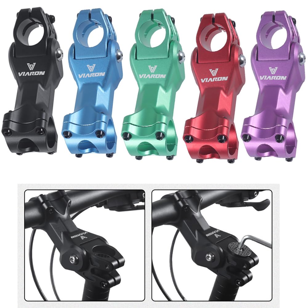 Attacco Manubrio Bici Attacco Manubrio Regolabile Con Sospensione Per Bici Ed Ebike - Angolo 7° Attacco Manubrio Corto