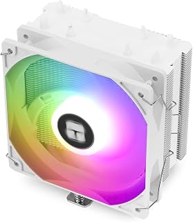 TR-Thermalright Assassin X 120R SE White ARGB Enfriador de CPU - 4 tubos de calor, ventilador silencioso de 120 mm, para AM4/AM5, Intel LGA1851/1700/115x/1200, enfriador para PC - Blanco ARGB