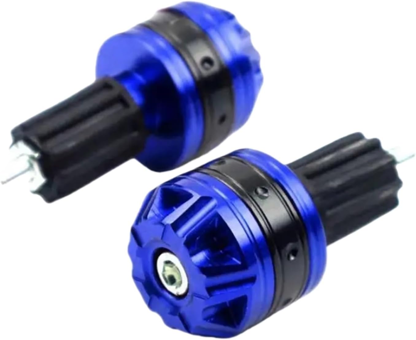 Motorcycle Handlebar End Plug Universal Motorcycle Bar Ends Grips CNC Metal Handlebar Counterweight Plug Slider Grips Accessories