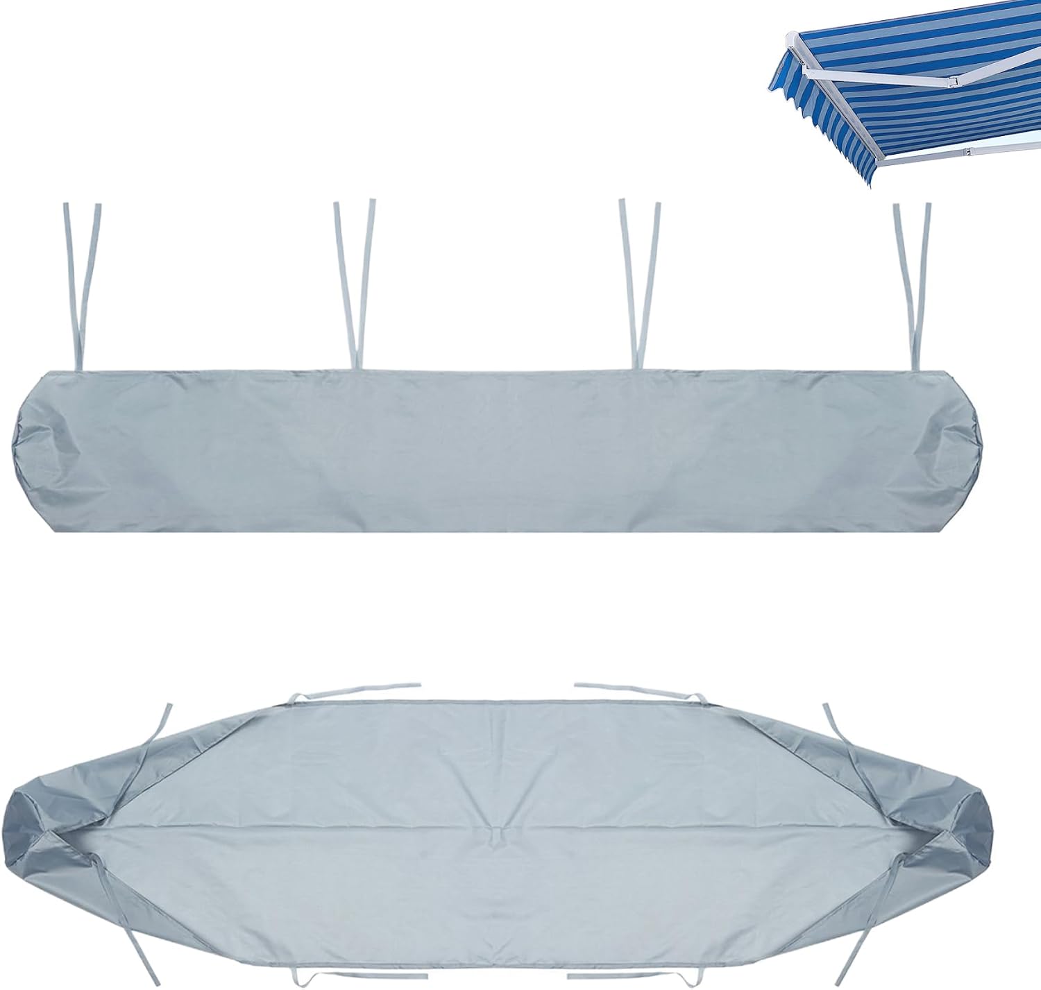 RV Awning Covers Protectors Retractable Awnings Cover 8.2ft Awning Cover Waterproof Protective for Awnings with Ties Weather Proof Storage for Retractable