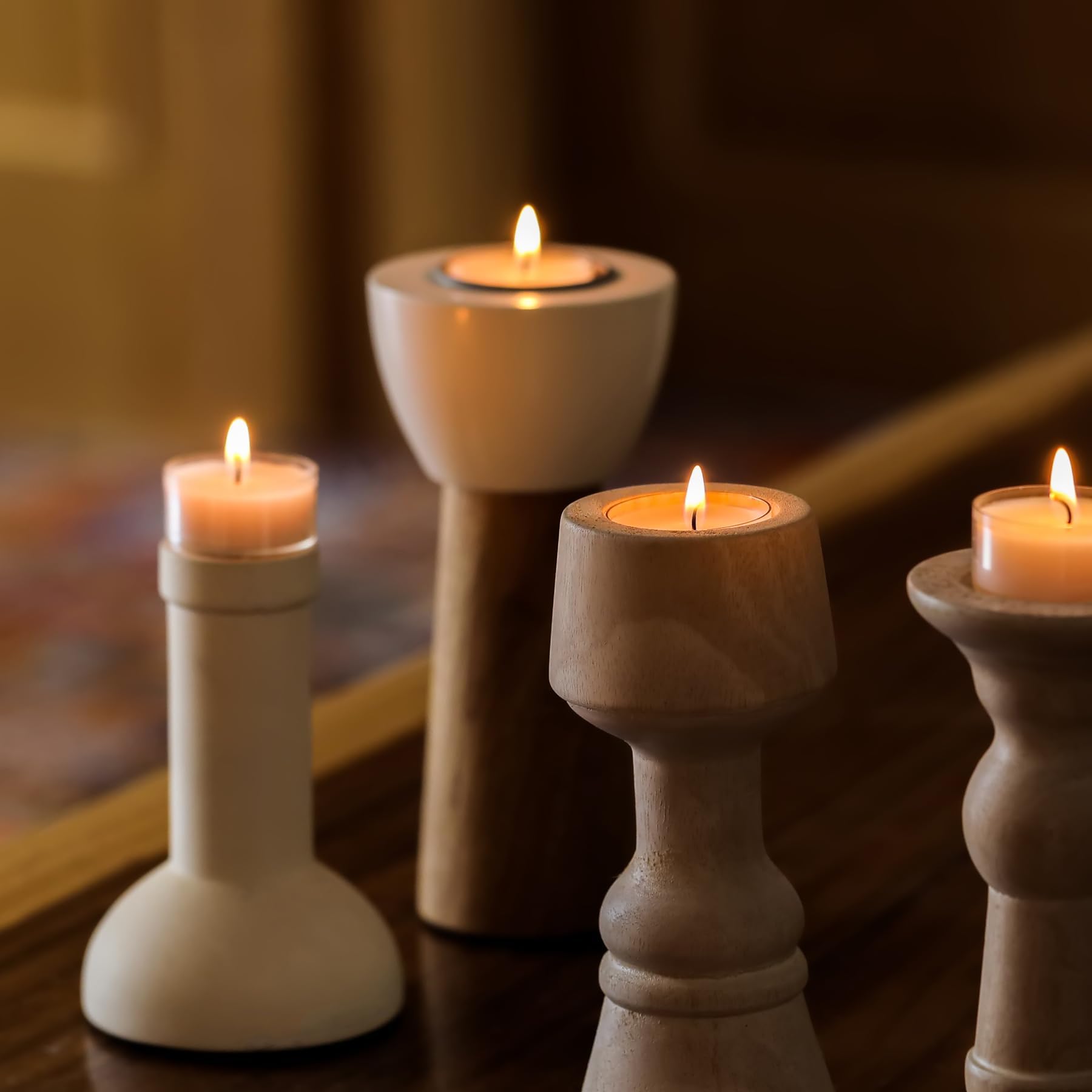Lot de 300 bougies chauffe-plat géantes de 4 à 4,5 heures, sans fumée européennes, sans fumée dans une tasse en plastique transparent pour Shabbat, mariages, Noël, décoration d'intérieur