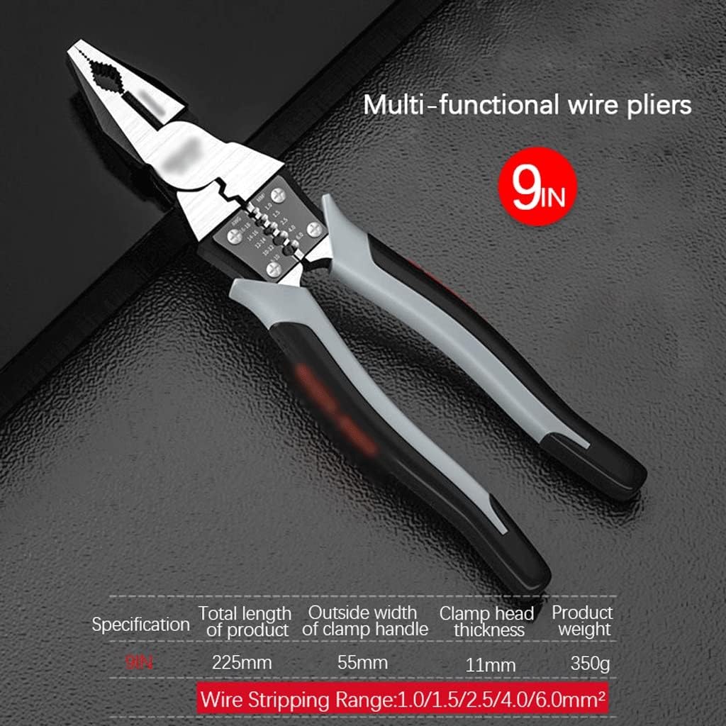 Multifunctional Diagonal Pliers Needle Nose Pliers Hardware Tools Wire Cutters Electrician Hand Tools(D)