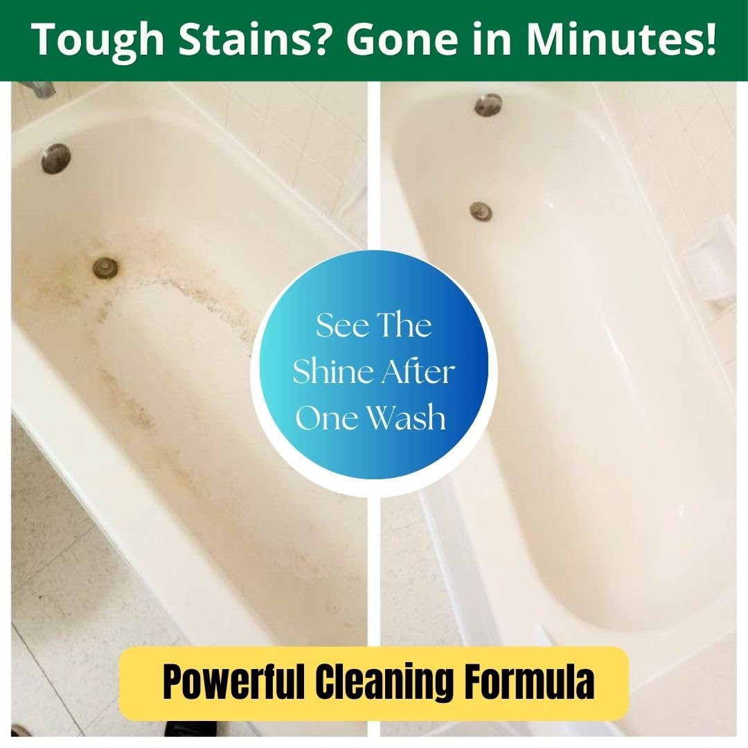 Bathroom Cleaner | Bathroom Sink Cleaner | BathRoom stain remover | Limescale Remover Suitable for Tap, Shower, Sink & Tiles | Removes 99.9% Germs(1 Litre, Pack of 1) 2