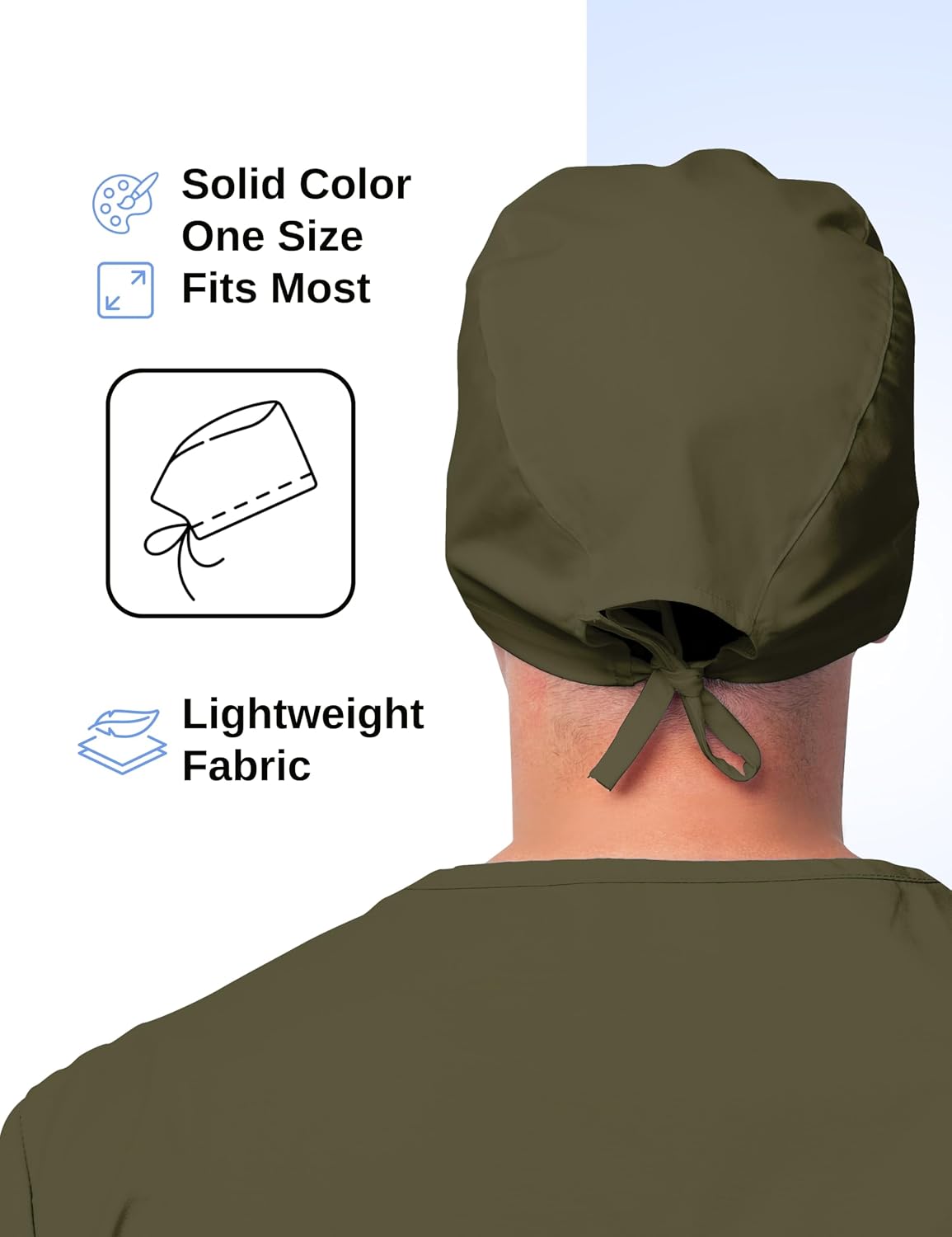 Solid Working Cap Scrub Cap for Women and Men Unisex Surgical Cap Comfortable and Stylish Scrub Hat