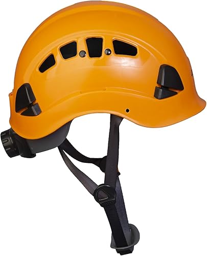 Miniatura 6 de JORESTECH - Casco de ABS para trabajar en altura y rescate con ranura ventilada con trinquete ajustable de suspensión de 6 puntos ANSI Z89.1-14